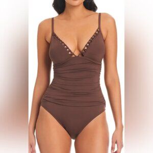 Brown Bleu Rod Beattie swimsuit